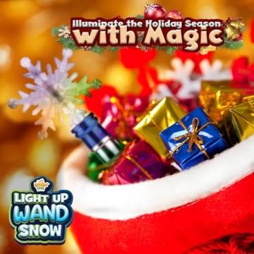 IPIDIPI TOYS Christmas Snowflake Wand Light Up Magic Toy