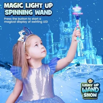 IPIDIPI TOYS Christmas Snowflake Wand Light Up Magic Toy