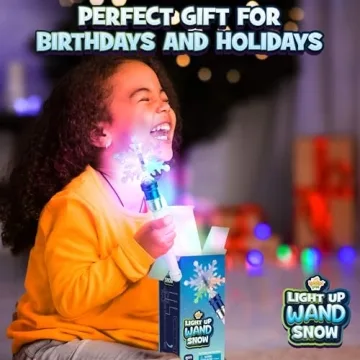 IPIDIPI TOYS Christmas Snowflake Wand Light Up Magic Toy