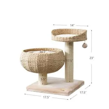 PetPals Paper Rope Cat Tree for Stylish Cat Comfort