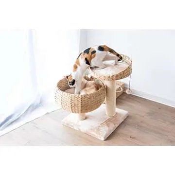 PetPals Paper Rope Cat Tree for Stylish Cat Comfort