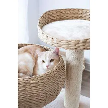 PetPals Paper Rope Cat Tree for Stylish Cat Comfort