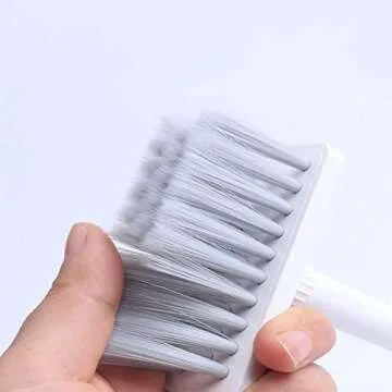 Sixrfeel Keyboard Cleanning Kits, 5 in 1 Dust Cleaner Brush for Computer/Cell Phone/Earphone AirPods/PC/Laptop/Keyboard(with Key Puller) (White)