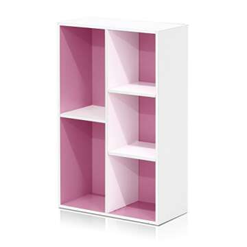 Furinno 5-Cube Open Shelf - Stylish Storage for Any Space