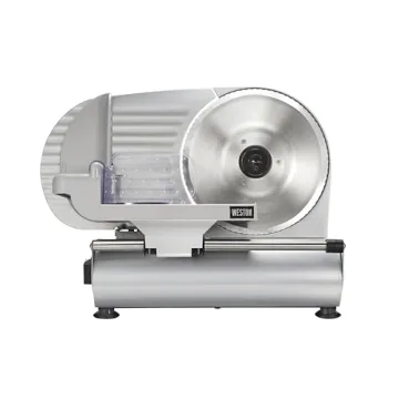 Weston Electric Meat Slicer with Adjustable Thickness and Easy Cleanup