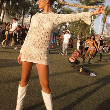 Argeousgor Women Y2k Knitted Short Dress Colorful Bodycon Mini Dresses Crochet Spaghetti Strap Dress Beach Wear Sundress