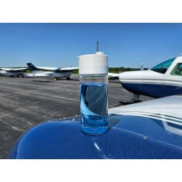 Best Aircraft Fuel Tester Jar - All-Purpose Aviation Sample Separator - Pilot Supplies (White)
