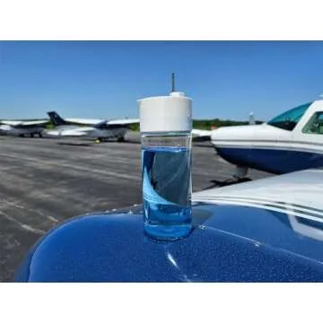 Best Aircraft Fuel Tester Jar - All-Purpose Aviation Sample Separator - Pilot Supplies (White)