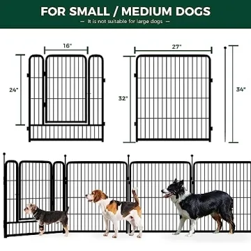 FXW Dog Playpen for Indoor and Outdoor Use - 32 Inch Panels