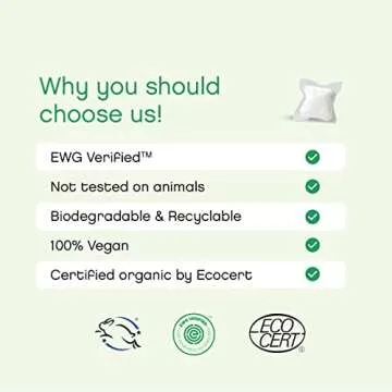 Eucalyptus Laundry Pods by AspenClean, New and Improved Packaging, Zero Plastic, EWG Verified™, Vegan, Hypoallergenic Natural Laundry Detergent - 36 Count