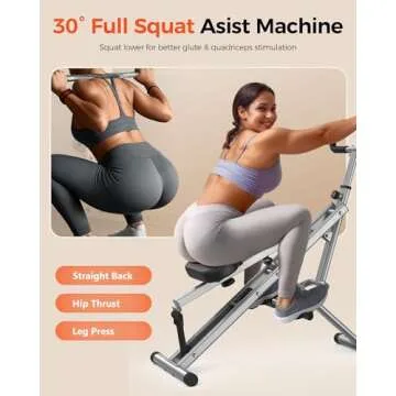 Sportsroyals Squat Machine - Home Fitness Equipment for All