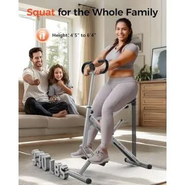 Sportsroyals Squat Machine - Home Fitness Equipment for All