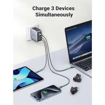 UGREEN 65W USB C Travel Charger with 3 Ports