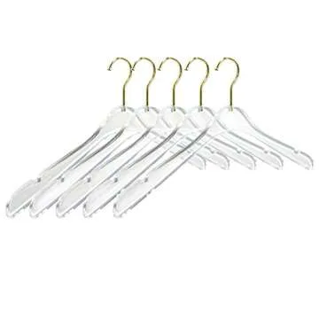 uyoyous Acrylic Clear Hangers 20 Pack Premium Quality