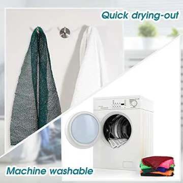 African Net Bath Sponge Long Exfoliating Body Scrubber Net Dual Sided Nylon Bath Towel Back Scrubber Skin Smoother for Women and Men Showering, Massaging, and Stocking Stuffer (Nurse Green)