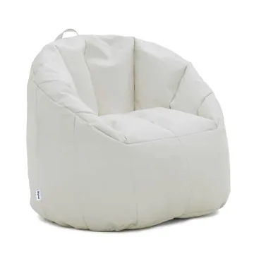 Big Joe Milano Outdoor Beanbag Chair in White Marine