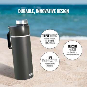 Ninja Thirsti 24oz Travel Bottle - Fizz & Temperature Retention