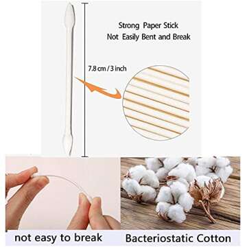 Double Precision Cotton Swabs - 800 Eco-Friendly Tips