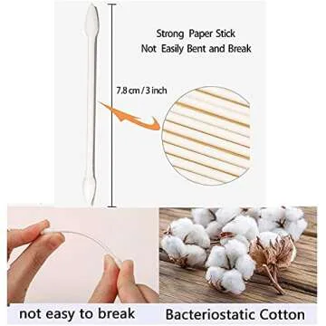 Double Precision Cotton Swabs - 800 Eco-Friendly Tips