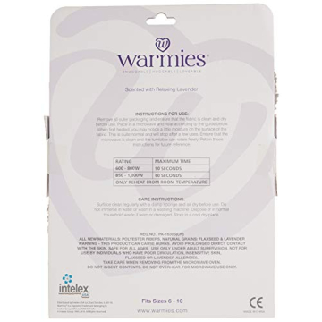 warmies Microwaveable House Slippers for Women - Womens Shoe Sizes 6-10 - Plush, Soft & Fuzzy Indoor Slippers with Backs & Non-Slip Memory Foam Soles - Cozy Warn Ladies Slipper for Winter - Gray