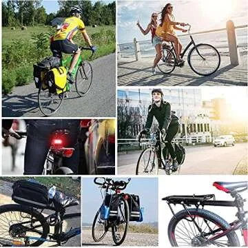 COMINGFIT Adjustable 110 Lbs Bike Cargo Rack For Easy Transport