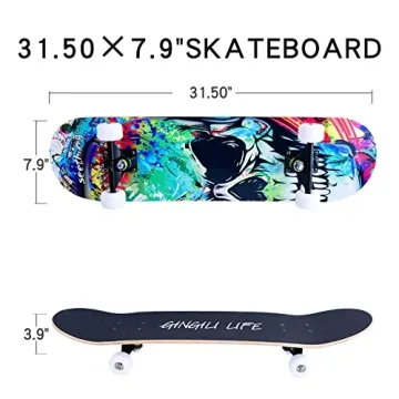 Standout Skateboard for All Ages - 31''x8'' Premium