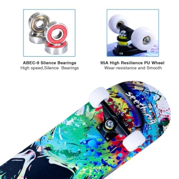 Standout Skateboard for All Ages - 31''x8'' Premium