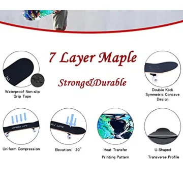 Standout Skateboard for All Ages - 31''x8'' Premium