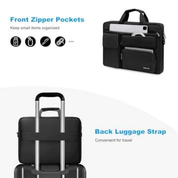 MOSISO Laptop Shoulder Bag for MacBook and More