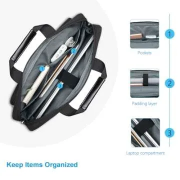 MOSISO Laptop Shoulder Bag for MacBook and More