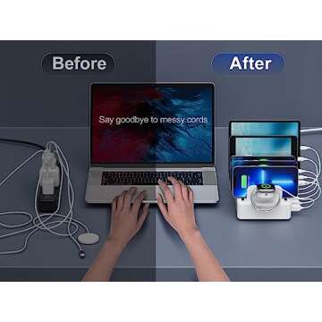 Honcila 6-Port Fast Charging Station for Multiple Devices