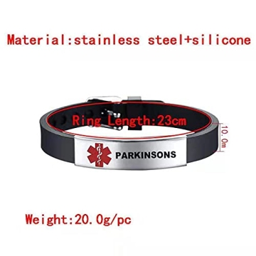 KunBead EPILEPSY Medical Alert Bracelet - Adjustable & Durable