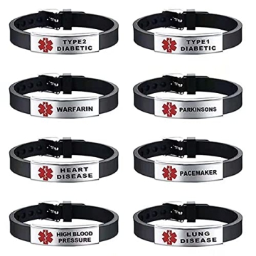 KunBead EPILEPSY Medical Alert Bracelet - Adjustable & Durable