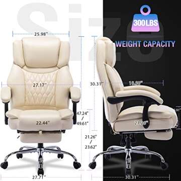 High Back Massage Reclining Office Chair for Comfort