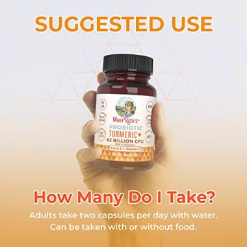 Organic Turmeric Probiotic 62B CFU Digestive Support Vegan