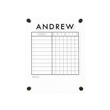 Personalized Chore Chart | 11" x 14" Durable Acrylic Board
