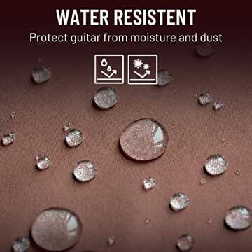 CAHAYA Guitar Bag 40 41 42 In 6 Pockets Guitar Case Water Resistent Oxford Cloth 0.5 In Extra Thick Sponge Padded for Acoustic Classical Guitar with Anti-theft Pocket CY0150