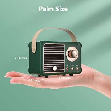 SpringFlora Retro Bluetooth Speaker - Portable Wireless for All