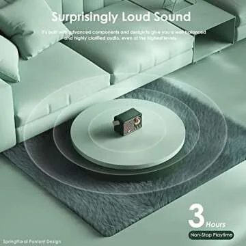 Compact SpringFlora Retro Bluetooth Speaker for All