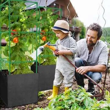 Garden Tomato Cages with Grow Bags for Vertical Plants