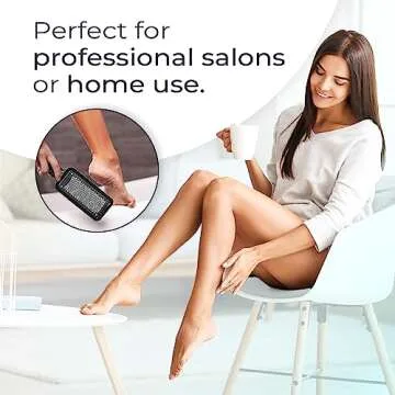 Microplane Colossal Foot File Scraper - The Original Stainless Steel Foot Rasp, Dead Skin/Callus Remover for Feet, Gentle Foot Scrubber, Pedicure Tools for Salon-Quality Foot Care, Black