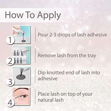 Ardell LashTite Lash Adhesive, Dark Eyelash Glue for Individual Lashes - Long-Lasting Waterproof Lash Glue, 2 fl oz