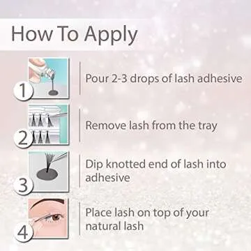 Ardell LashTite Lash Adhesive, Dark Eyelash Glue for Individual Lashes - Long-Lasting Waterproof Lash Glue, 2 fl oz