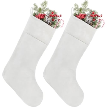 Juinipe Christmas Velvet Stocking Set - Elegant Holiday Decor for 2023