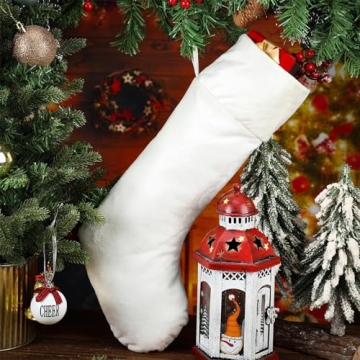 Juinipe Velvet Christmas Stockings - Classic Holiday Decor