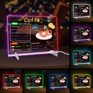 Colorful LED Note Board with Dynamic Lighting For Kids