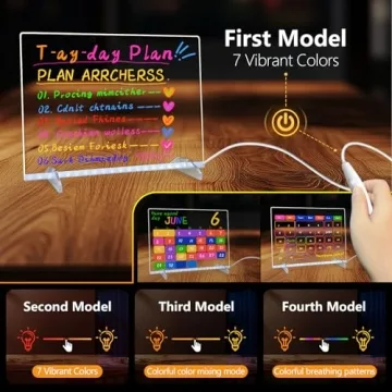 Colorful LED Note Board with Dynamic Lighting For Kids