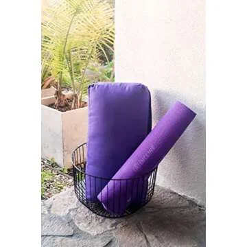 Incline Fit Supportive Yoga Bolster with Removable Cover