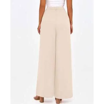 Elegant Zenlonr Women's Wide Leg Palazzo Pants for Fall