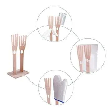 Kitchen Glove Holder for Organized Kitchen Drying Stand